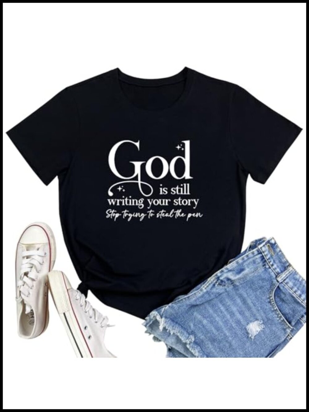 God is Still Graphic Tee Short Sleeve Crew Neck T-Shirt